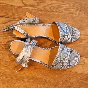 Jcrew animal print size 6.5 sandals